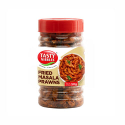 TASTY NIBBLES FRIED MASALA PRAWNS 50G